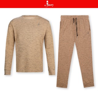 Bộ thể thao nam JASEY thu đông bo gấu, đồ bộ cotton mịn mềm mại, thoải mái chuẩn size mã 1122