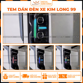 Tem dán đèn xe Kim Long 99, dán đèn Demi xe khách Kim Long 99 (1 bộ 2 bên)