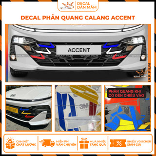 Decal phản quang dán mặt calang Accent 2024-2025