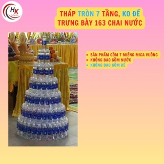 [RẤT TO] Tháp Nước Mica 7 Tầng Vuông Tấm Khay Kệ Mica Tháp Mica Xếp Nước Làm Lễ Dâng Cúng Tổ Tiên, Đền, Chùa Cúng Dường