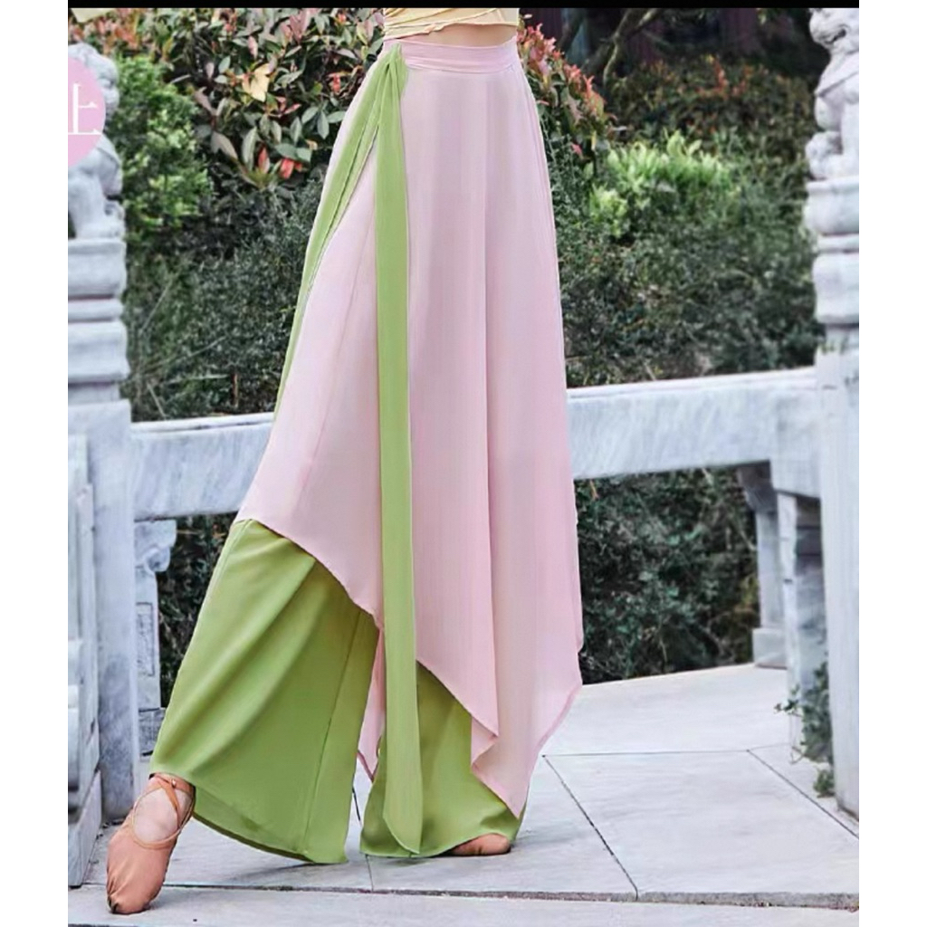 Quần múa cổ trang/Quần ống rộng – nhẹ nhàng, tinh tế, tôn dáng người mặc.