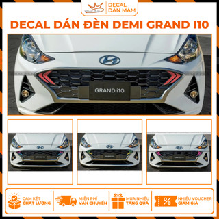 Decal dán đèn demi Grand I10 2022 bản sedan, Decal chất liệu cao cấp, không phai màu, không thấm nước