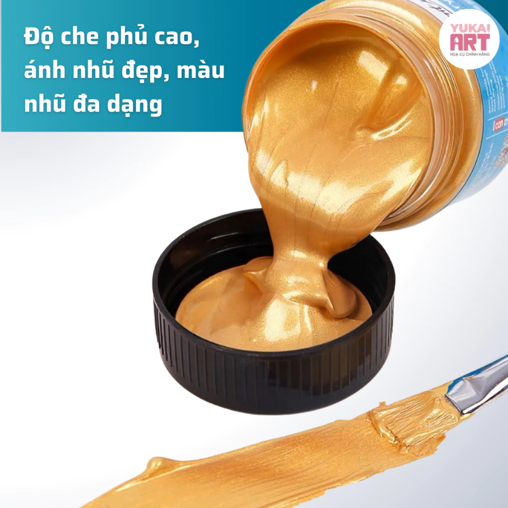 [Hỏa tốc HCM] Màu Nước Acrylic 3D Mont Marte 100ml Cao Cấp - Vẽ Trên Vải, Kính, Đá, Gỗ, Gốm Sứ,...