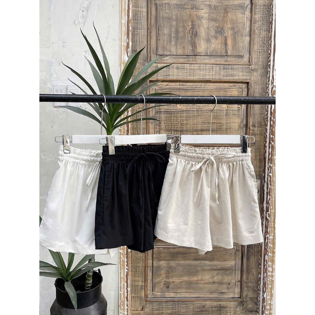 Quần short, quần đùi chất vải linen có túi, lưng quần chun co giãn lên form fit dáng - MT Classic