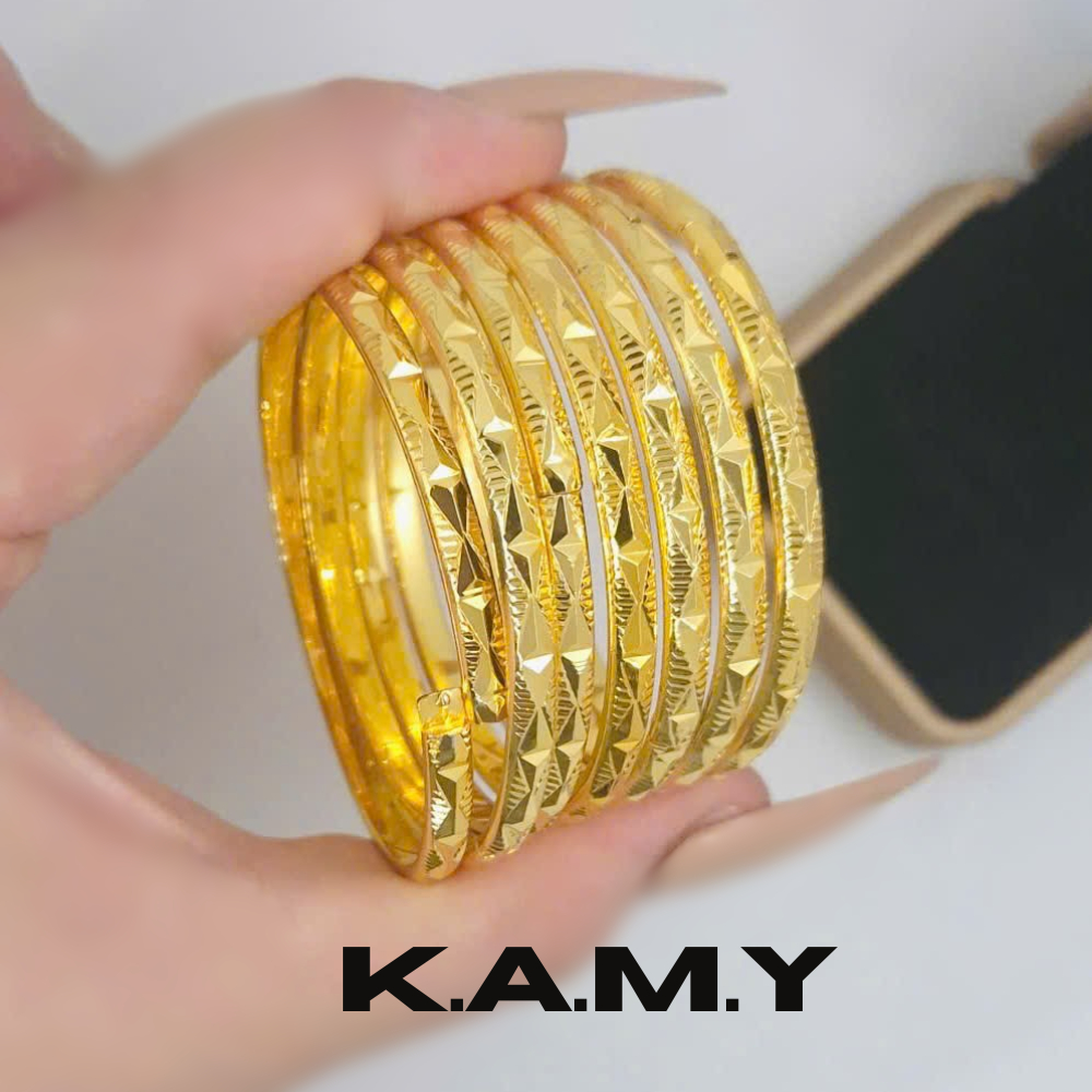 Bộ Xi men 7 Chiếc Mạ Vàng 18K Cao Cấp - Phụ Kiện Sang Trọng Ximen