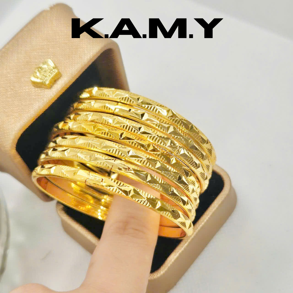 Bộ Xi men 7 Chiếc Mạ Vàng 18K Cao Cấp - Phụ Kiện Sang Trọng Ximen
