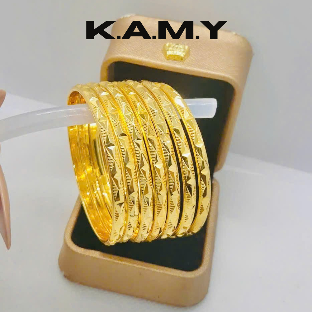 Bộ Xi men 7 Chiếc Mạ Vàng 18K Cao Cấp - Phụ Kiện Sang Trọng Ximen