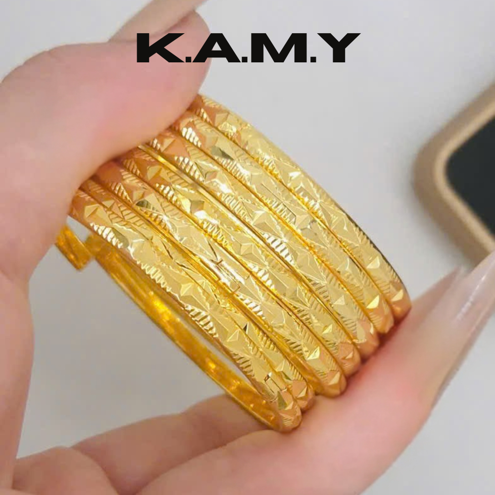 Bộ Xi men 7 Chiếc Mạ Vàng 18K Cao Cấp - Phụ Kiện Sang Trọng Ximen
