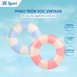 Phao bơi trẻ em cao cấp họa tiết sọc chất liệu PVC an toàn có Size cho người lớn và trẻ em PTR-VTG