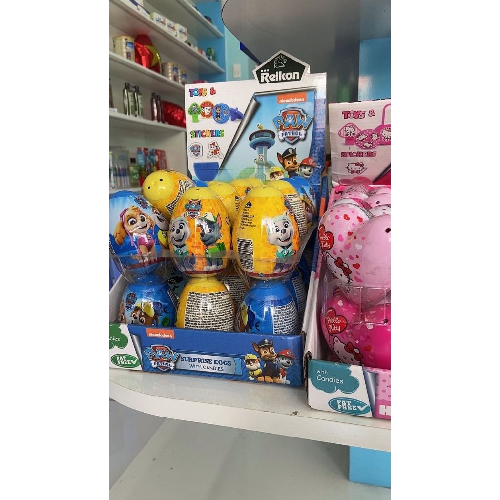 Kẹo Trứng Đồ Chơi Paw Patrol + Cocomelon Relkon (10g) - Kẹo đồ chơi hình động vật, nhân vật hoạt hình (Ngẫu nhiên)