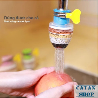 Lọc Nước 6 Tầng Đầu Vòi Bếp Lọc Sạch Cặn Bẩn Rỉ Sét Vi Khuẩn An Toàn Cho Rau Củ Trái Cây