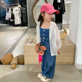 Sét Đồ Cho Bé Gái, Sét Bò Jean 2 Dây  Quần Ống  Suông Chất Liệu Jean Mềm Mại