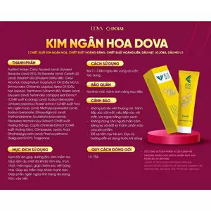 Gel bôi Kim ngân hoa dova dùng cho trẻ bị Hăm, rôm sẩy, chàm sữa, mẩn ngứa mụn nhọt... các vấn đề về da