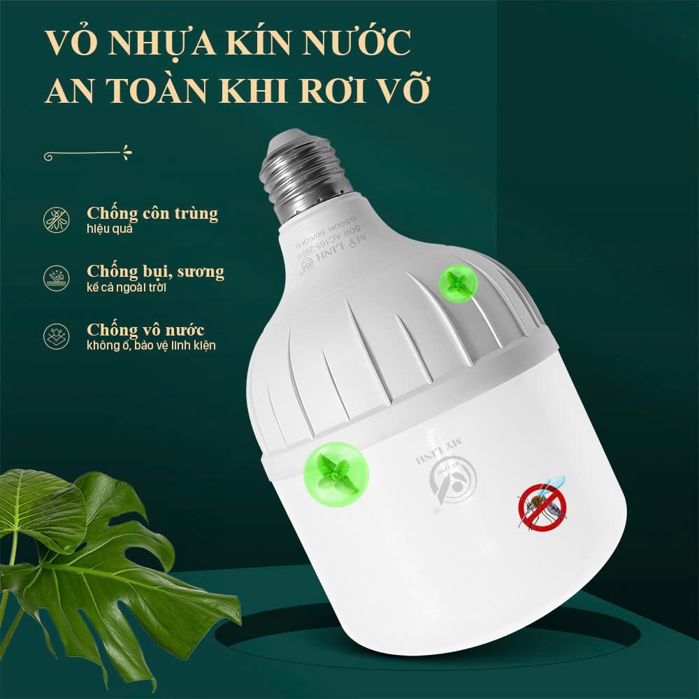 Bóng đèn LED trụ Mỹ Linh TT0001-15W loại bóng đơn dùng trong nhà hoạt động bằng điện 220V L1