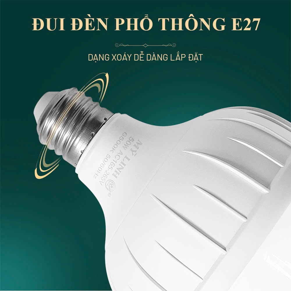 Bóng đèn LED trụ Mỹ Linh TT0001-15W loại bóng đơn dùng trong nhà hoạt động bằng điện 220V L1
