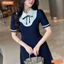 Đầm thiết kế BEMINE cổ sen phối viền gợn sống dáng chữ A phù hợp đi làm-MT11113