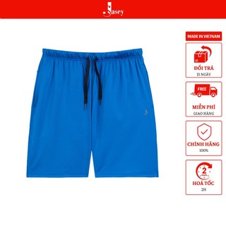 Bộ thể thao nam cotton JASEY, Áo phông nam, bộ thể thao cổ tròn không họa tiết mã 2104