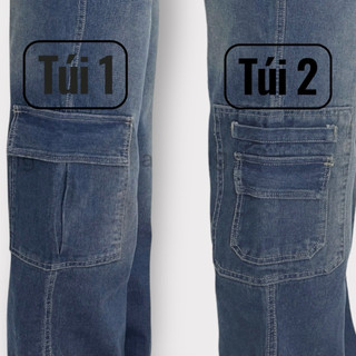 (SALE LẺ SIZE) Quần jean nữ PHOM dáng dài ống rộng túi hộp (có bigsize) cạp cao PQ07