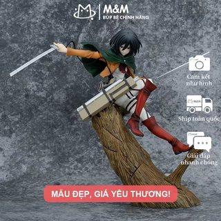 Tượng GK Mikasa Ackerman - Tiến Công Khổng Lồ - Phiên Bản Cao Cấp - Mô Hình Để Bàn Giao Hàng Hà Nội