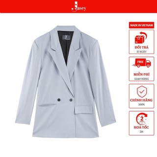 Áo Vest nữ thời trang JASEY, Áo balzer2 lớp có túi chuẩn size mã 2801