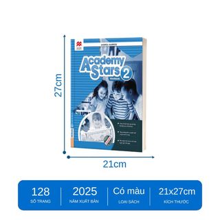 Sách - Combo Academy Stars Pupil’s Book + Workbook 2 - Sách học tiếng Anh cho trẻ chuẩn Cambridge