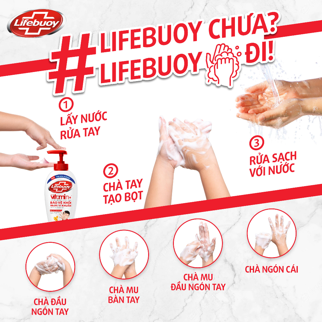 Nước Rửa Tay Lifebuoy Vitamin+ Bảo Vệ Khỏi 99.9% Vi Khuẩn - Chai 180G vg9ke1_096
