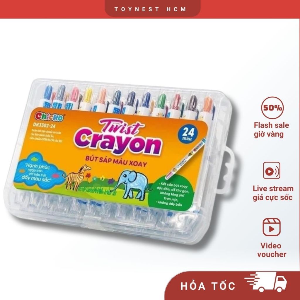 Bút sáp màu xoay (Twist Crayon) là gì, có tốt hơn sáp màu thường không