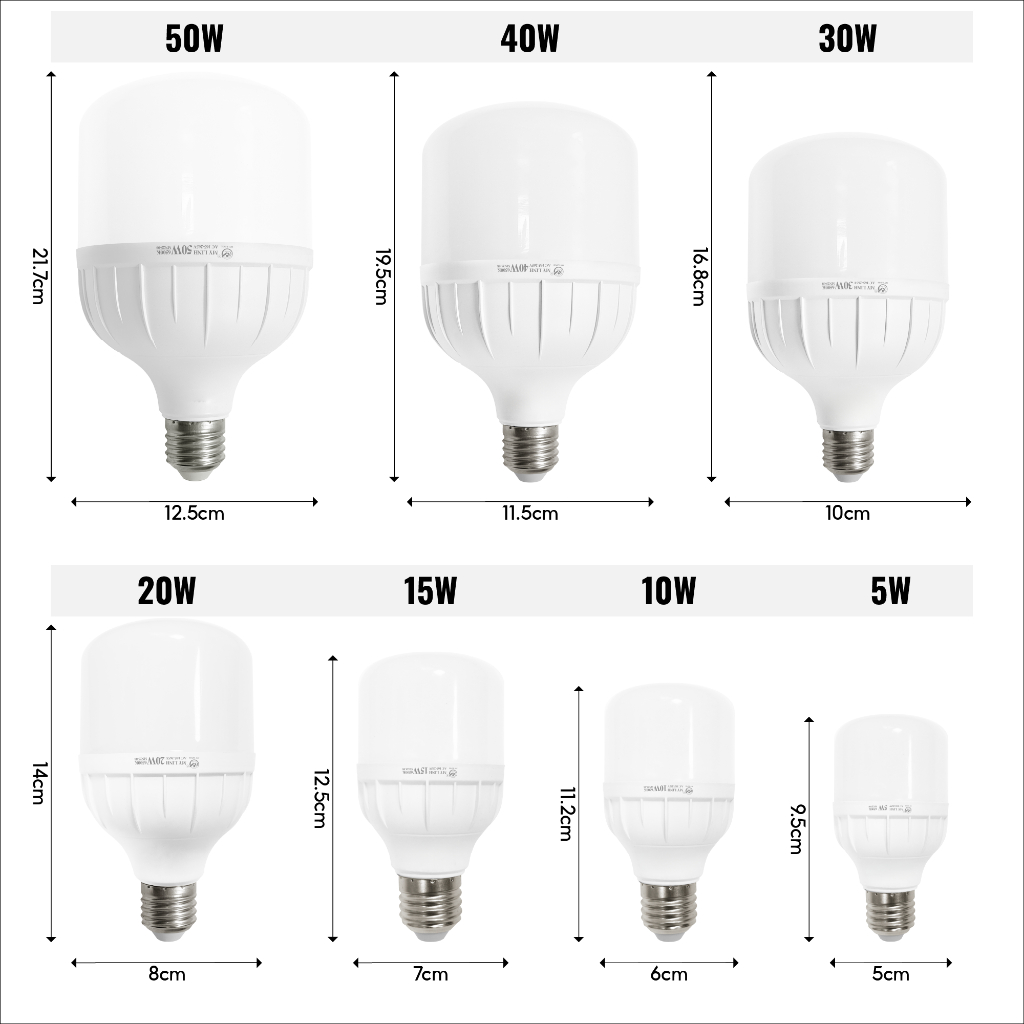 Bóng đèn LED trụ Mỹ Linh TT0001-30W loại bóng đơn dùng trong nhà hoạt động bằng điện 220V L1