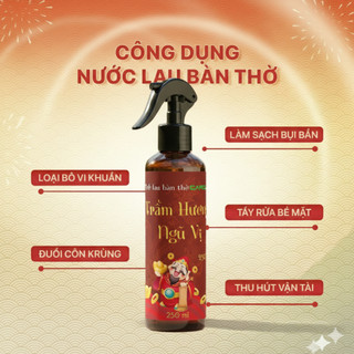 Nước Lau Bàn Thờ Trầm Hương by Caroline - Nước Bao Sái Bàn Thờ Làm Sạch Thu Hút Tài Lộc 250ml