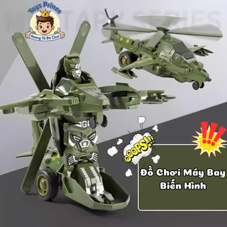 Đồ Chơi Robot Biến Hình Xe Quân Sự, Xe Tăng, Máy Bay 2IN1 Cho Bé, Thiết Kế Siêu Ngầu Phù Hợp Làm Quà Tặng Cho Bé