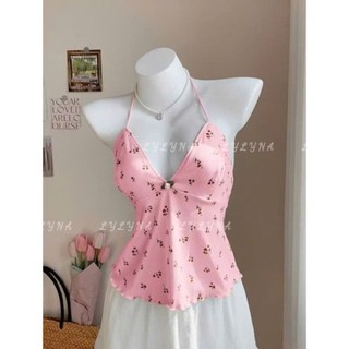 Áo yếm hở lưng hoa nhí, áo yếm sexy quyến rũ -LYLYNA A60