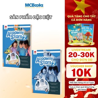 Sách - Combo Academy Stars Pupil’s Book + Workbook 2 - Sách học tiếng Anh cho trẻ chuẩn Cambridge
