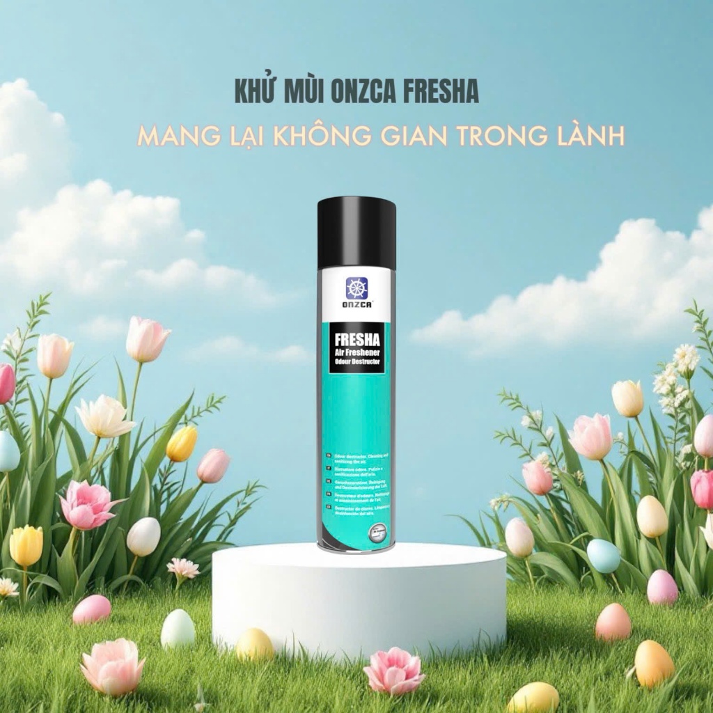 Xịt Khử Mùi Onzca Fresha Diệt Khuẩn Nội Thất Ô Tô, Nhà Cửa, Tủ Giày 400ML