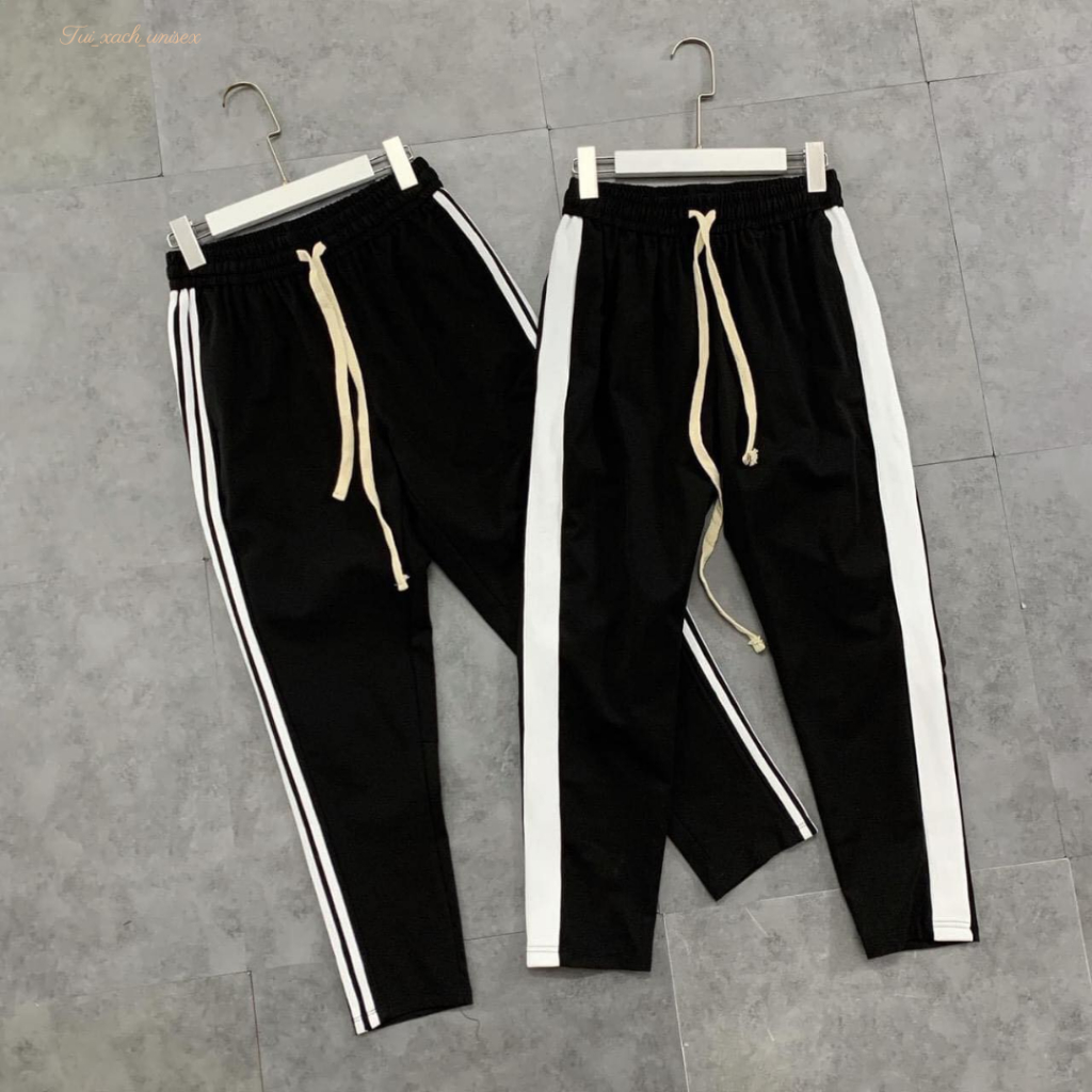 Quần thể thao nam nữ ,quần 3 sọc 1 sọc chất dày dặn, vải cao cấp không xù không nhăn - unisex L1