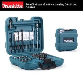 Bộ mũi khoan và mũi vít đa năng 30 chi tiết Makita D-53702 | Makita việt nam