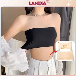 Áo bra nữ không dây học sinh đệm mút ngực mỏng chất su mặc siêu mát và mềm mại LANIXA B8883