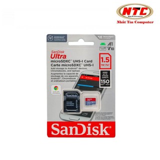 Thẻ nhớ MicroSDXC SanDisk Ultra A1 1.5TB (1500 GB) Class 10 U1 đọc 150MB/s ghi 35MB/s có adapter