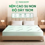 Nệm 15cm độ dày lý tưởng, nệm cao su non êm mềm, nâng đỡ cơ thể mang lại giấc ngủ ngon, cấu tạo hai mặt nệm thoáng khí — ảnh 1
