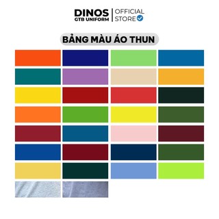 Áo Thun Trơn DINOS Cổ Tròn, Tay Ngắn, Thun Mềm Mát, Nhiều Màu Sắc Cho Người Lớn Và Trẻ Em