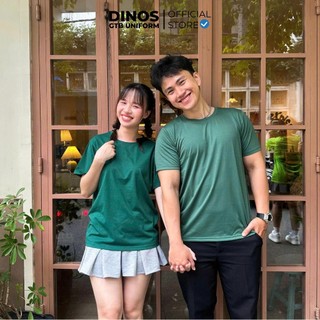 Áo Thun Trơn DINOS Cổ Tròn, Tay Ngắn, Thun Mềm Mát, Nhiều Màu Sắc Cho Người Lớn Và Trẻ Em