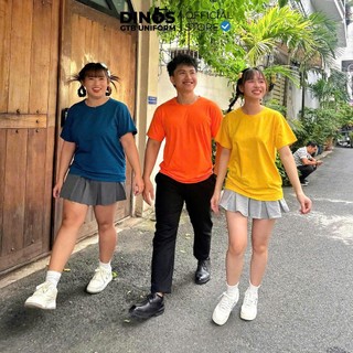 Áo Thun Trơn DINOS Cổ Tròn, Tay Ngắn, Thun Mềm Mát, Nhiều Màu Sắc Cho Người Lớn Và Trẻ Em