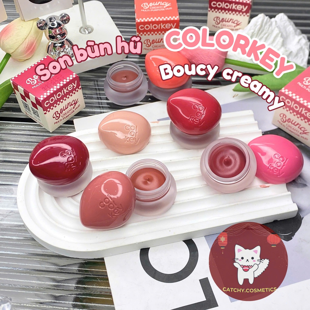 [COLORKEY] Son Bùn Hũ Colorkey Đa Năng Vỏ Caro, Bouncy Creamy Multi ...