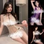 Váy Ngủ 2 Dây Voan Mềm Đầm Ngủ Voan Ren Sexy Xuyên Thấu