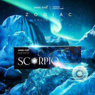 Kính áp tròng 1 ngày SCORPIO xám tây tự nhiên - Dia 14.0mm - Độ cận 0-10 nhãn hiệu Angel Eyes