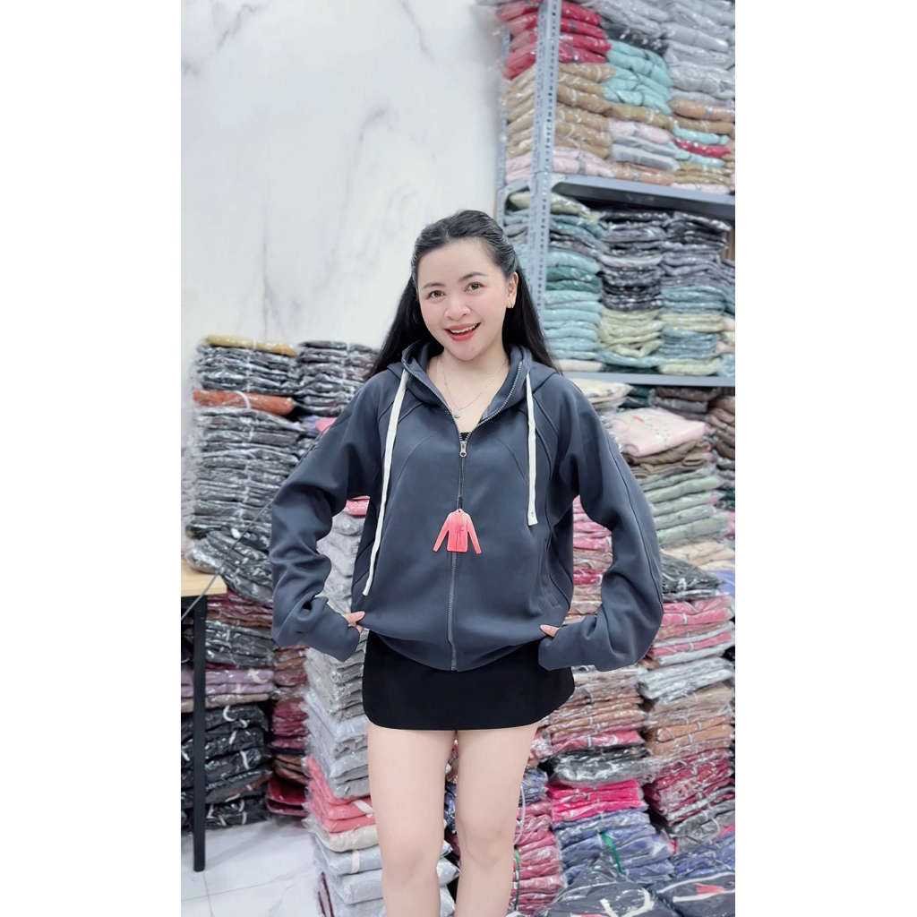 QUỲNH QUỲNH - [Form Boxy] Áo khoác nữ mẫu mới form boxy, Form rộng rãi thoải mái, Vải cotton pc mềm