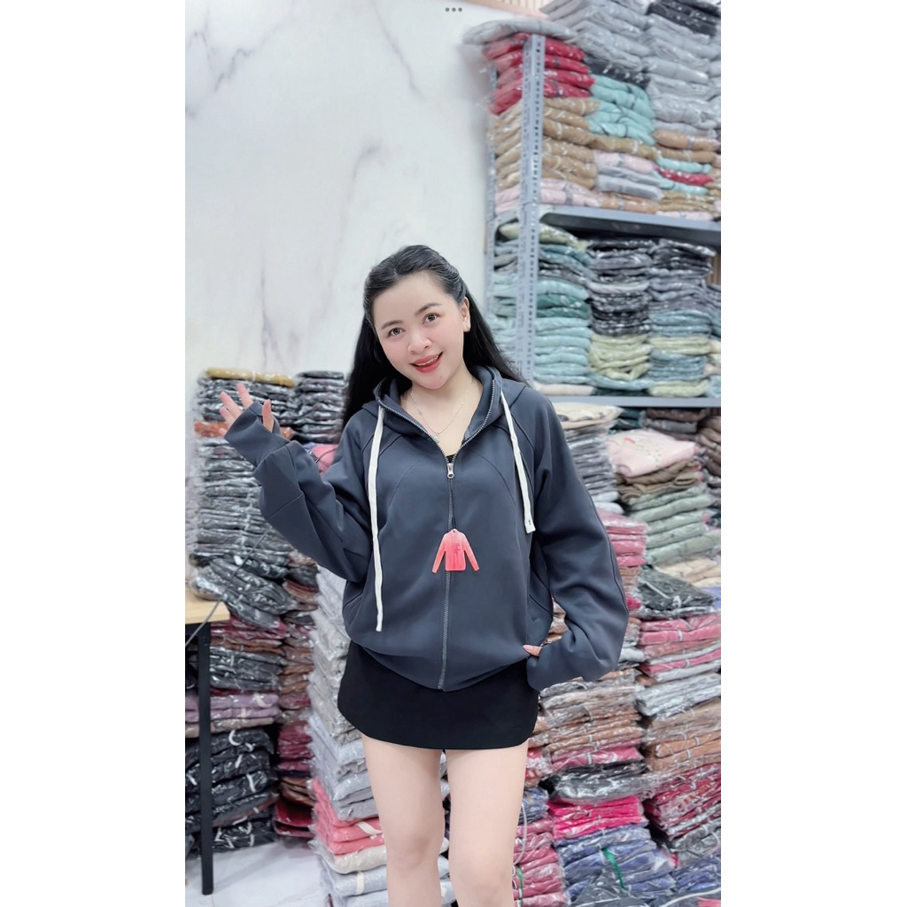 QUỲNH QUỲNH - [Form Boxy] Áo khoác nữ mẫu mới form boxy, Form rộng rãi thoải mái, Vải cotton pc mềm