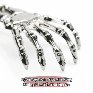 Cây Gãi Lưng, Massage Lưng Mô Phỏng Hình Bàn Tay Điều Chỉnh Linh Hoạt Từ 23-59cm, Chất Liệu Inox Không Gỉ An Toàn Cho Da