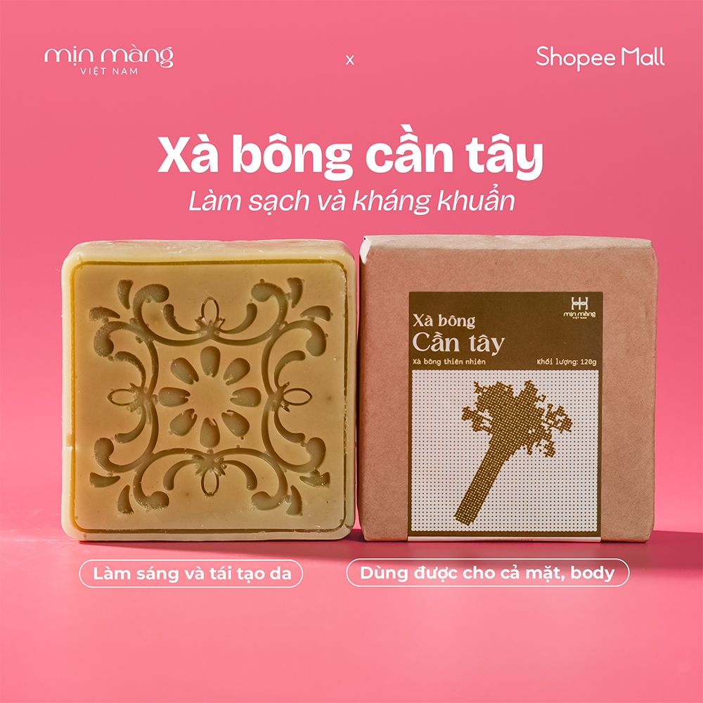 Xà Bông Cục Thiênhiên Handmade Cần Tây Rửa Mặtắm Body 2In1 Mịn Màng Lành Tính Không Hương Liệu - Hình Ảnh Thực Tế