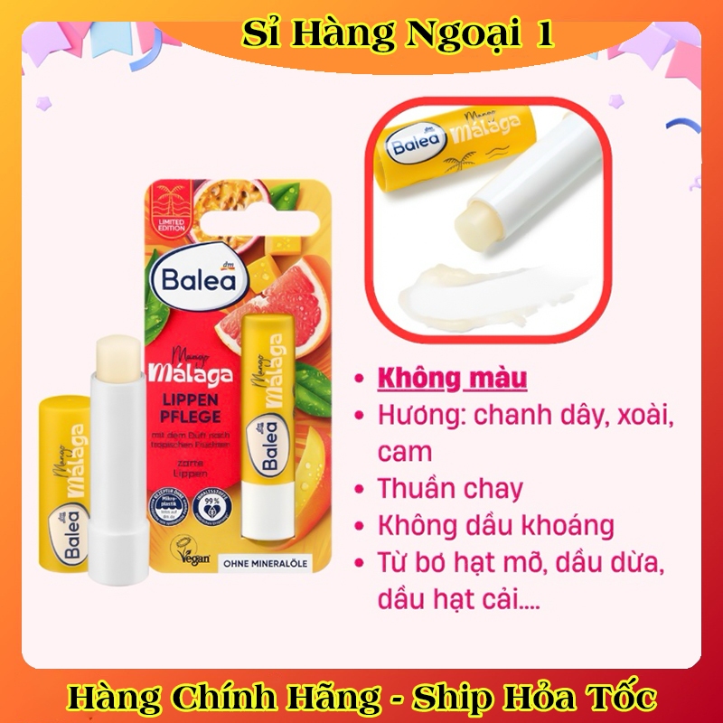 [Hàng nội địa Đức] Son dưỡng môi Balea Đức giúp môi mềm mịn, đỡ khô nứt nẻ