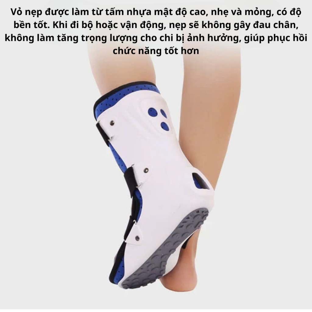 Nẹp Chân Cố Định Mắt Cá Chân - Thoáng Khí, Chống Trượt, Điều Chỉnh Thoải Mái